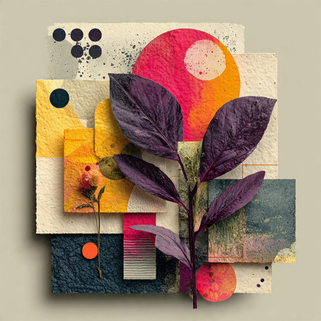 a bold artistic wedding card with abstract