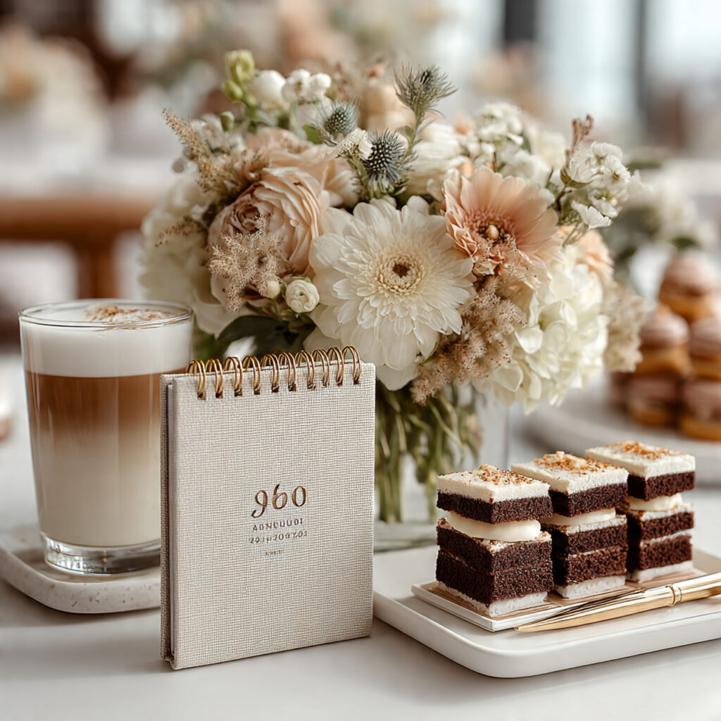 a clean desk setup featuring a small