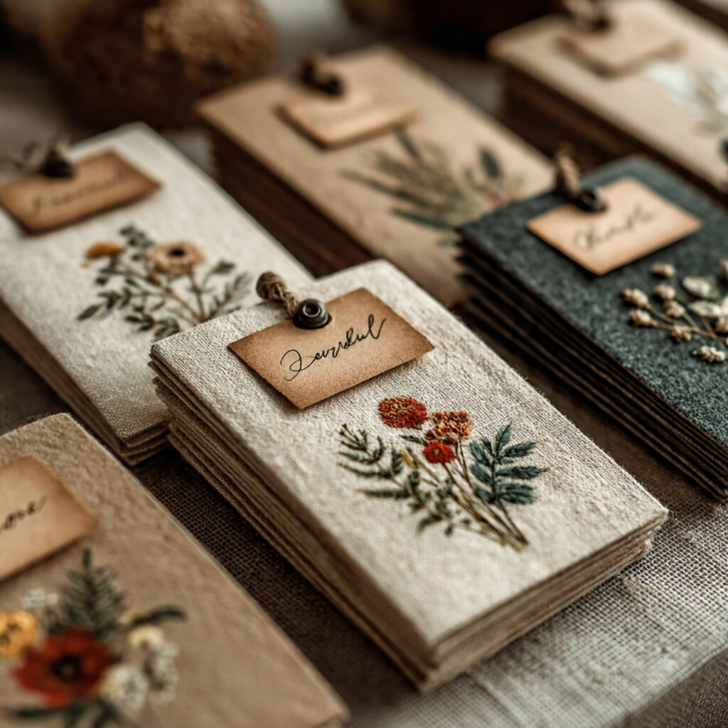a flat lay photograph of minimalist seed packet