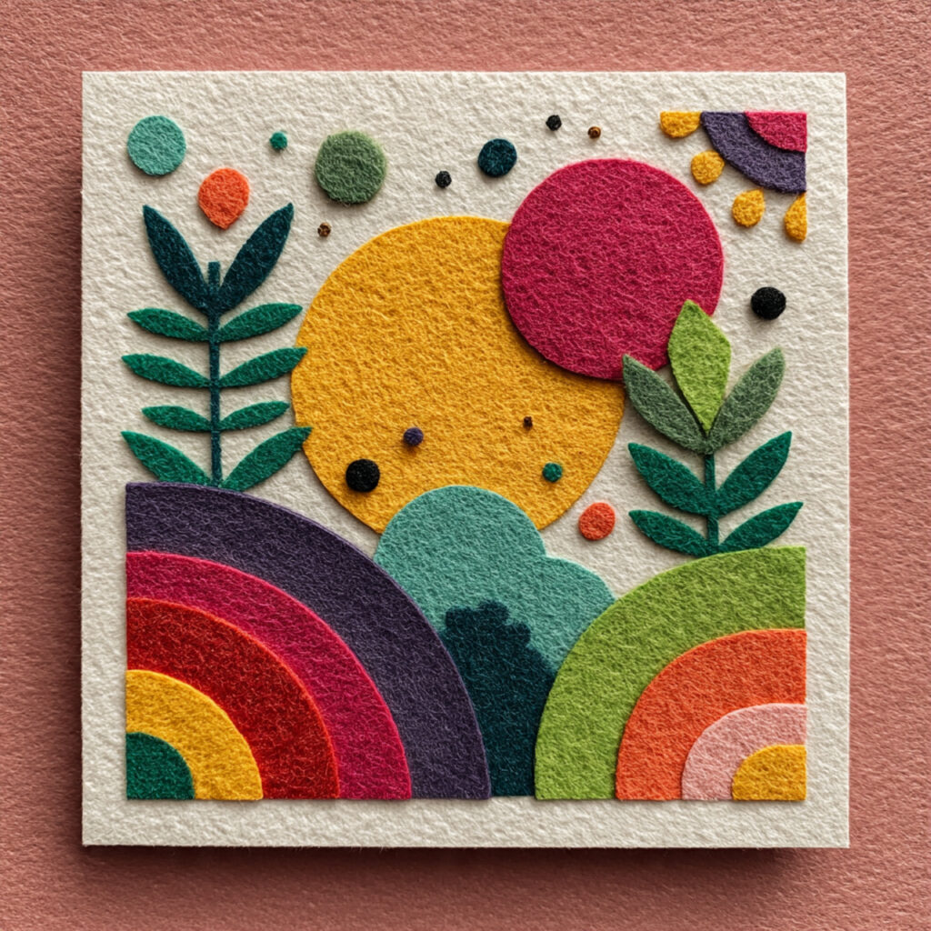 a fresh vibrant wedding card with bright