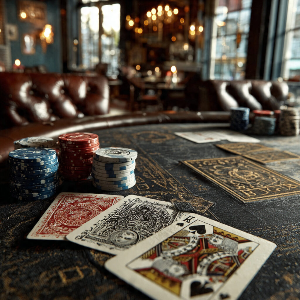 bachelor party night decor with a felt