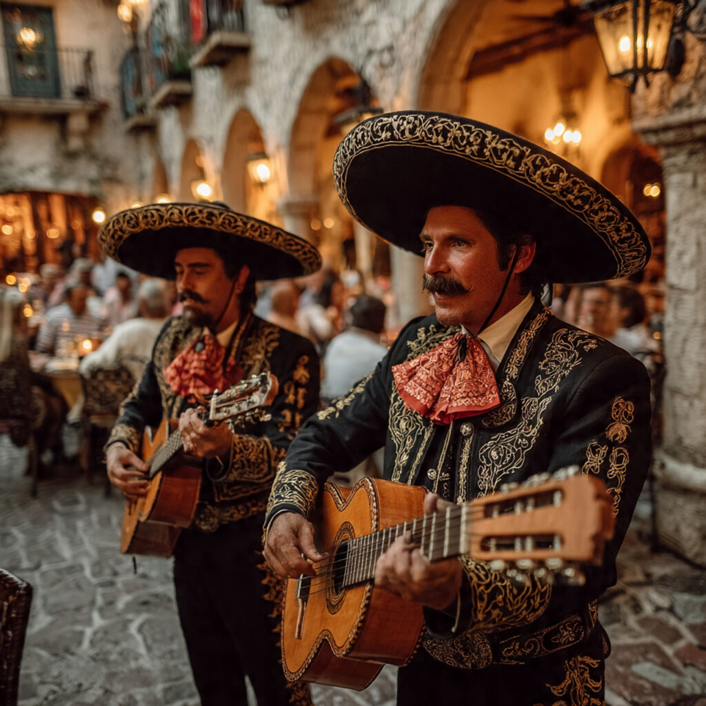mariachi band performing at wedding ceremony vibrant