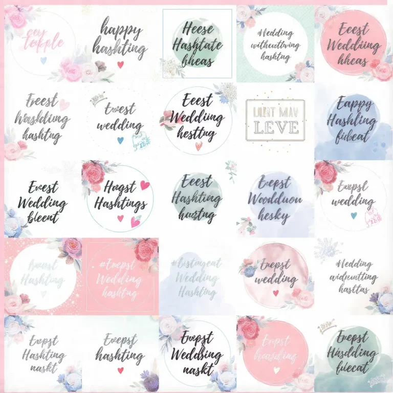 Wedding Hashtag Ideas