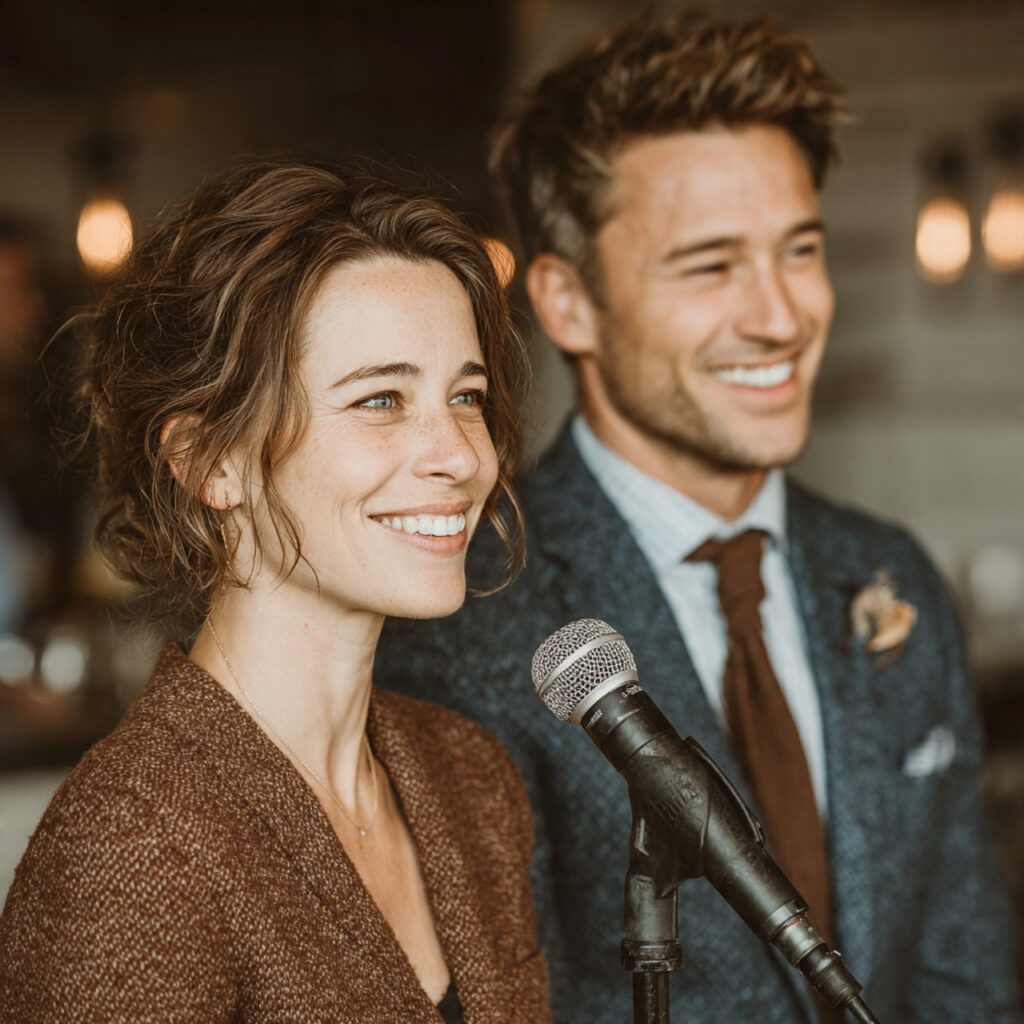 a best friend giving a wedding speech
