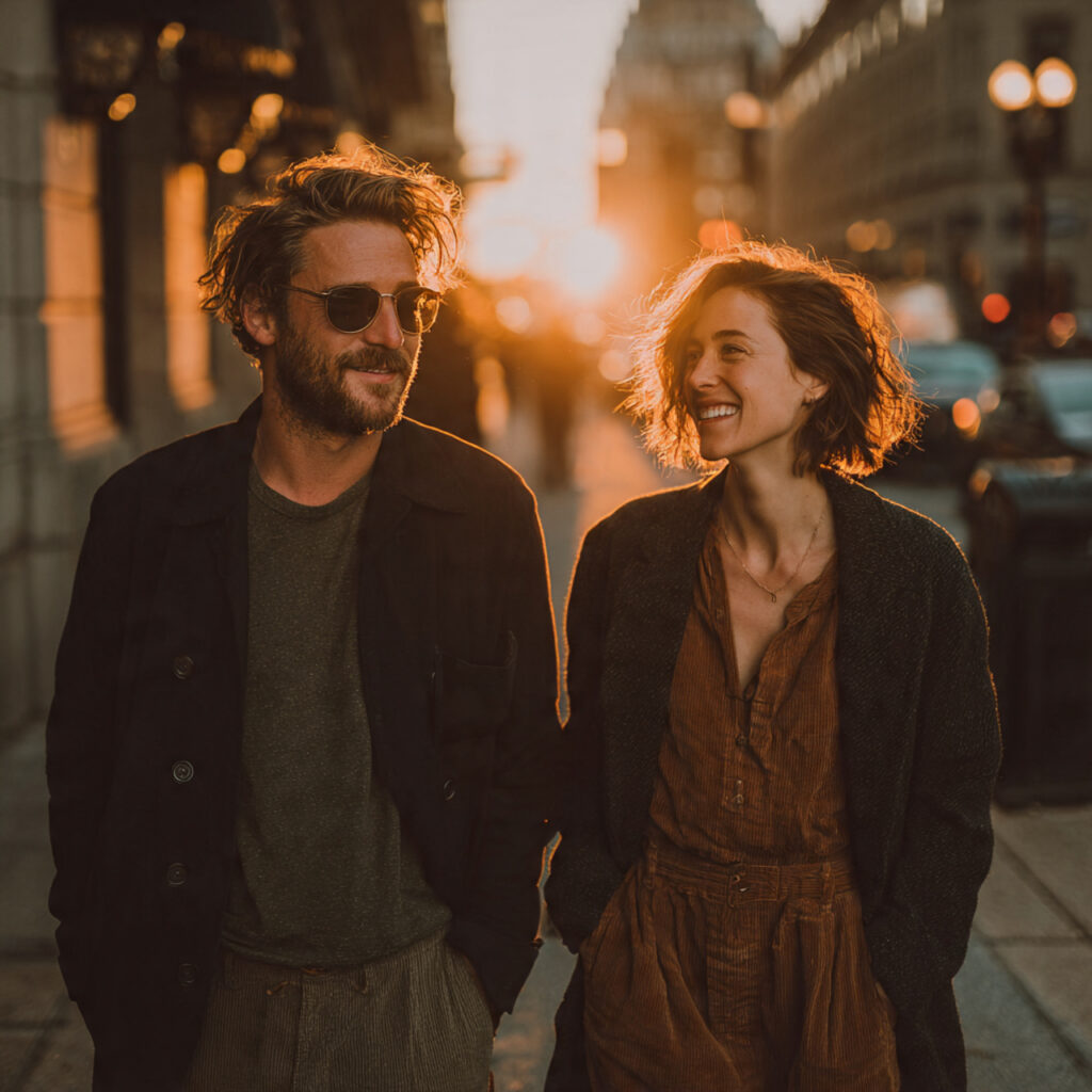 a candid lifestyle photo of a couple