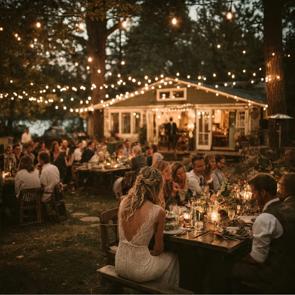 a festival inspired wedding with an open air venue