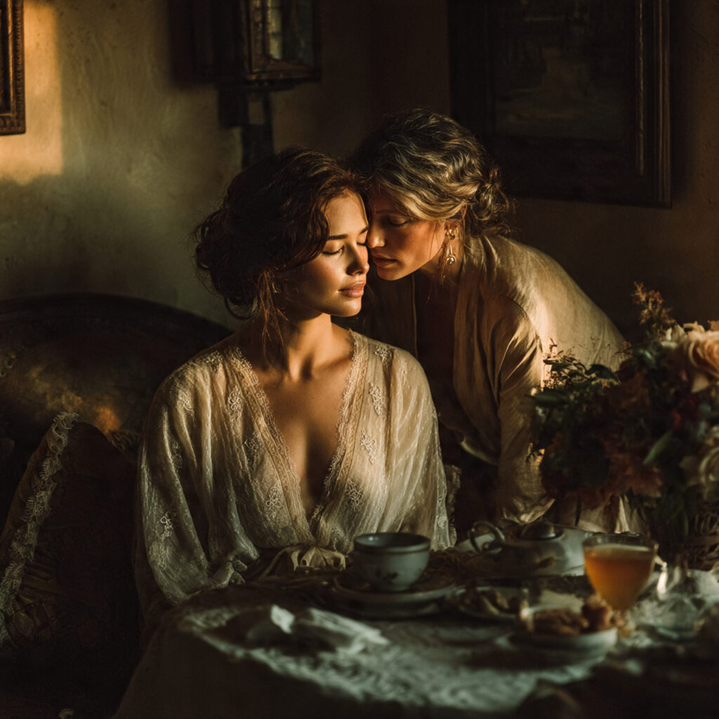 a maid of honor comforting a bride