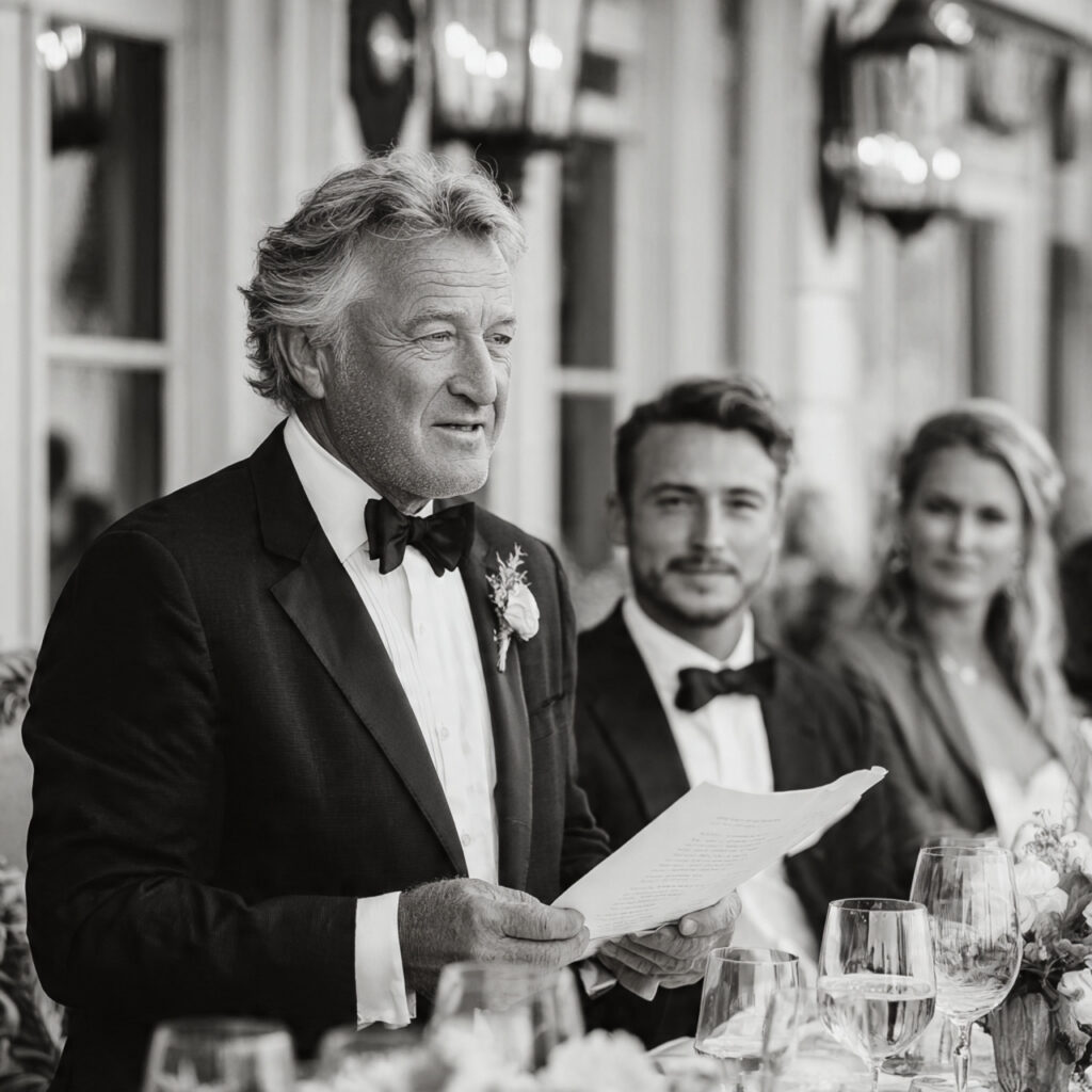 a parent delivering a respectful wedding speech