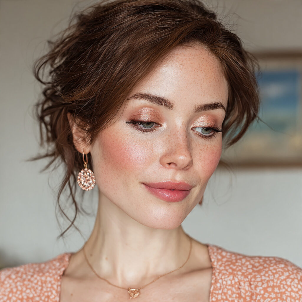 a polished bridal shower look with soft