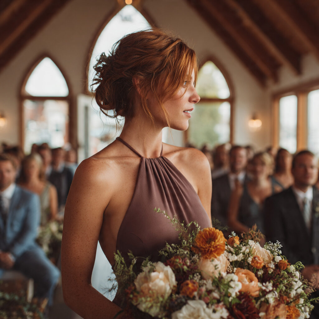 a wedding rehearsal inside a ceremony venue