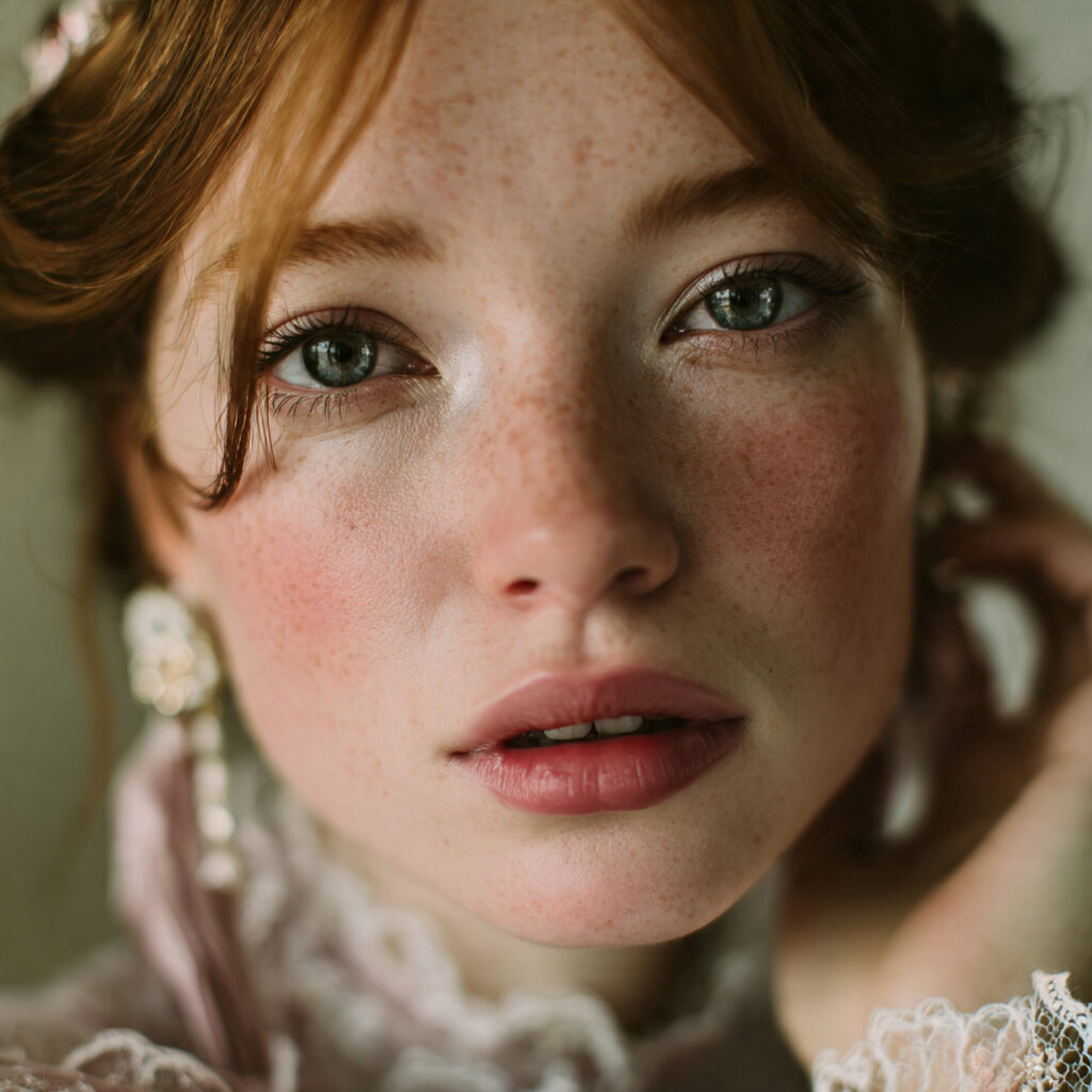 antique doll inspired vintage bridal makeup with smooth