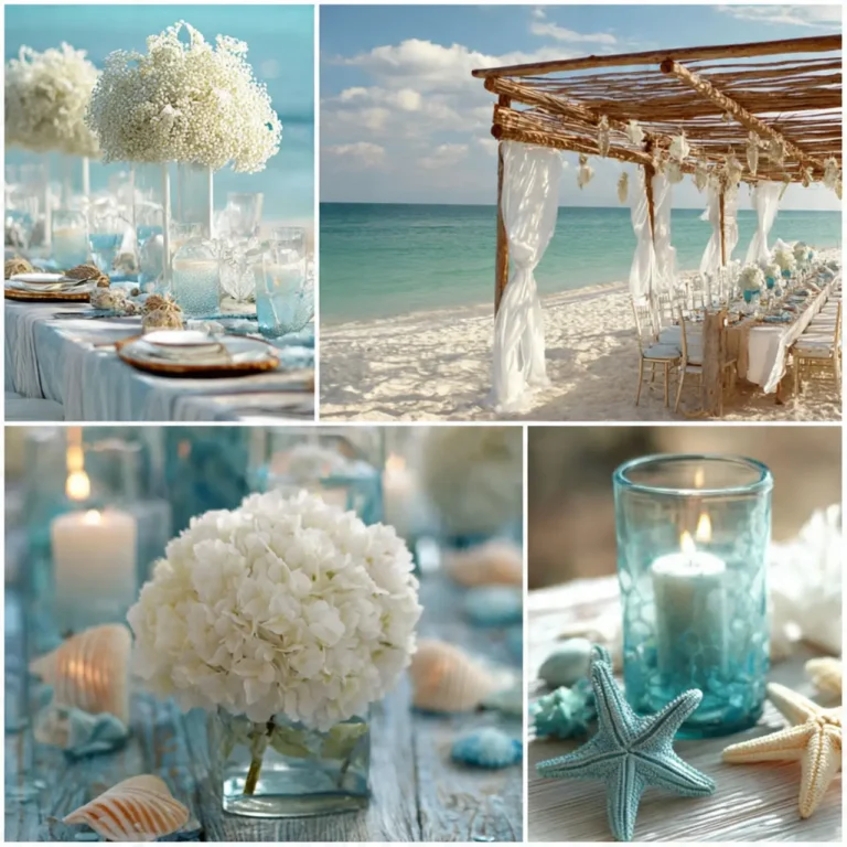 beach wedding centerpiece ideas