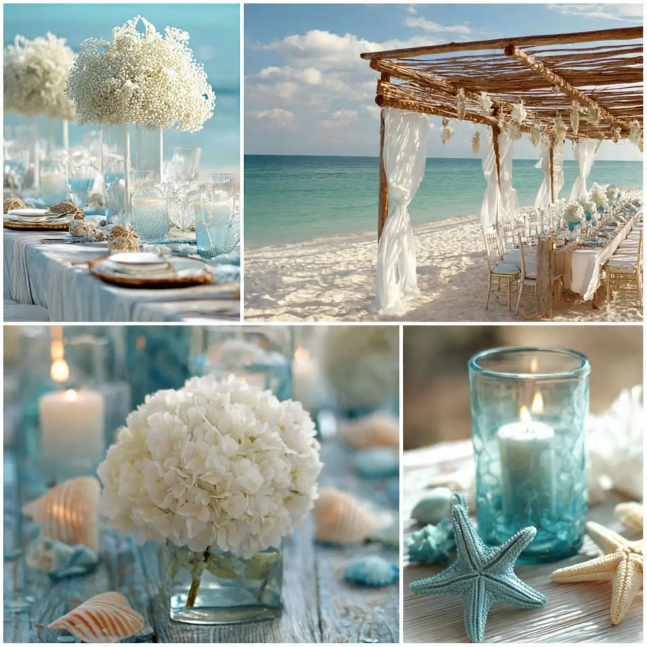 beach wedding centerpiece ideas