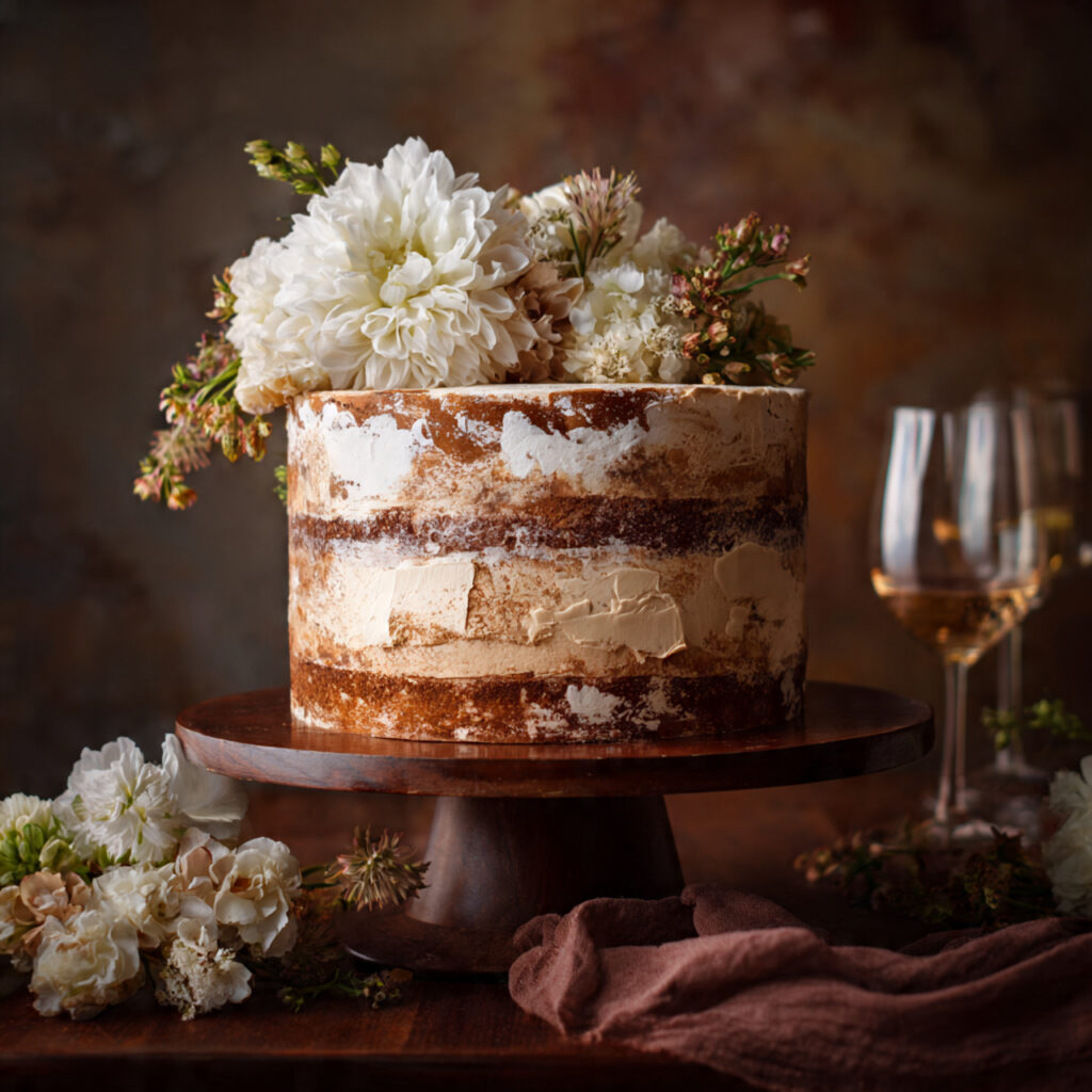 chef inspired groom s cake with layered textures exposed