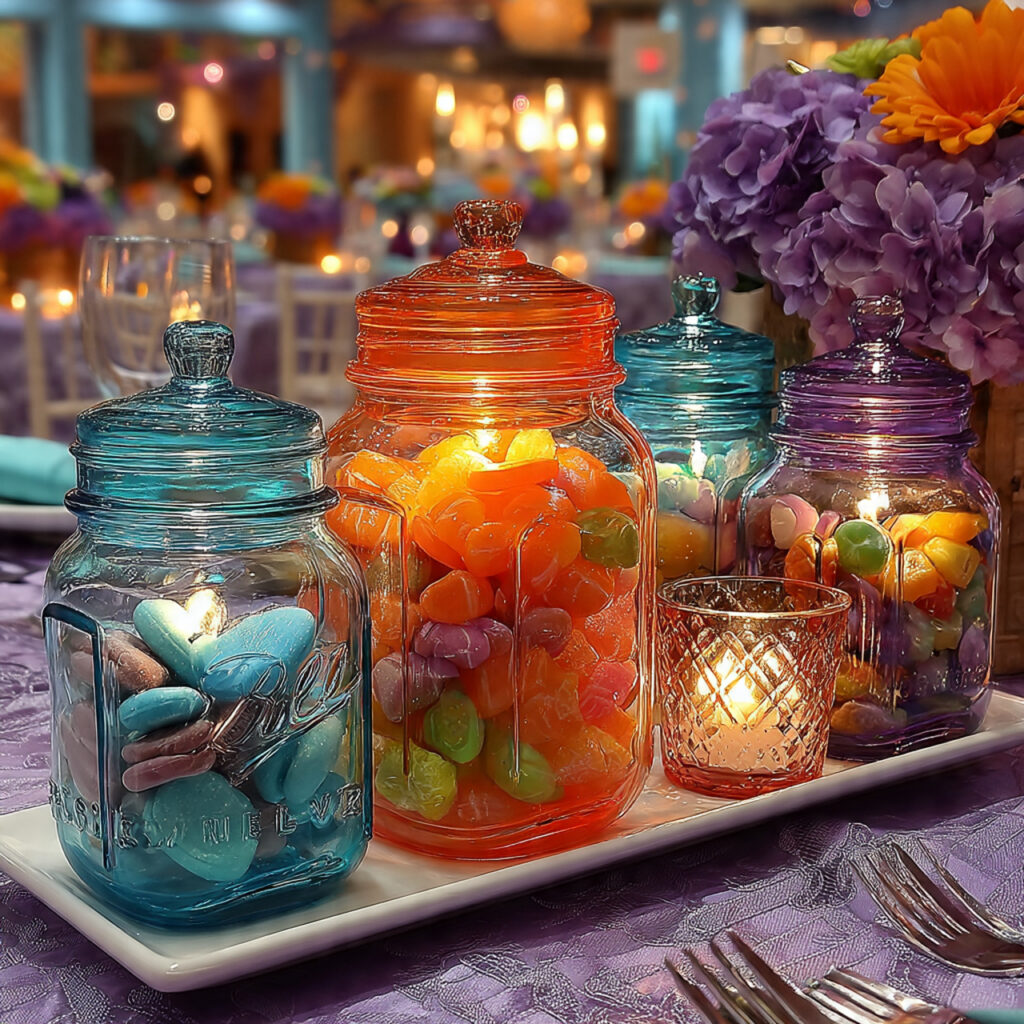 22 DIY Dollar Tree Centerpieces That Are Easy and Elegant 15 colorful diy dollar tree centerpiece with clear