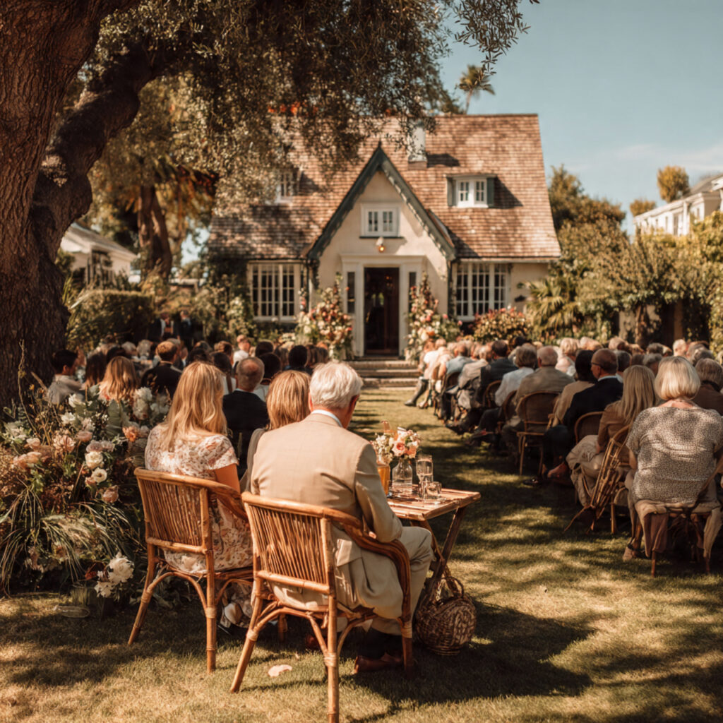 comfortable outdoor seating at a micro backyard