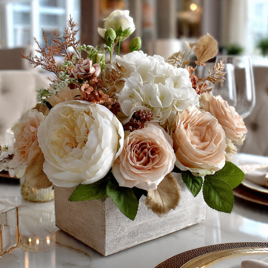 22 DIY Dollar Tree Centerpieces That Are Easy and Elegant 4 diy dollar tree floral box centerpiece with