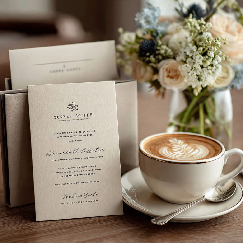 elegant wedding invitation mentioning a private ceremony