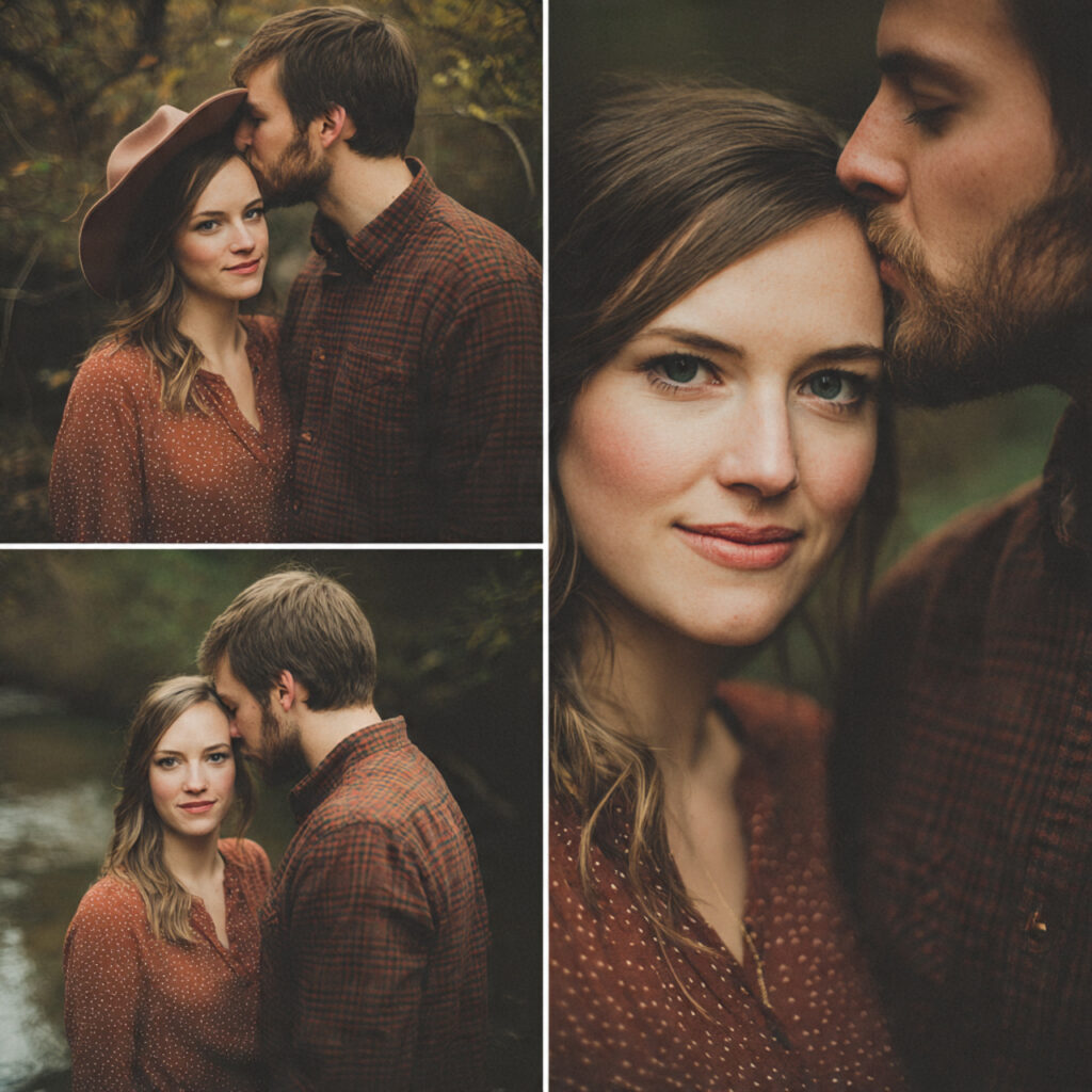 21 Cozy and Stylish Fall Engagement Photo Outfit Ideas 15 engagement photos inspired by fall nature colors