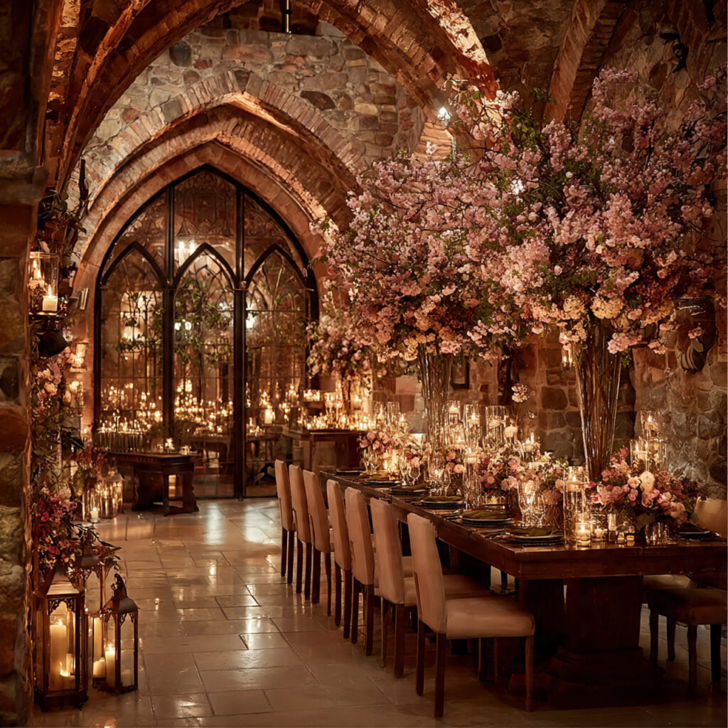 fairytale inspired wedding in a castle like venue