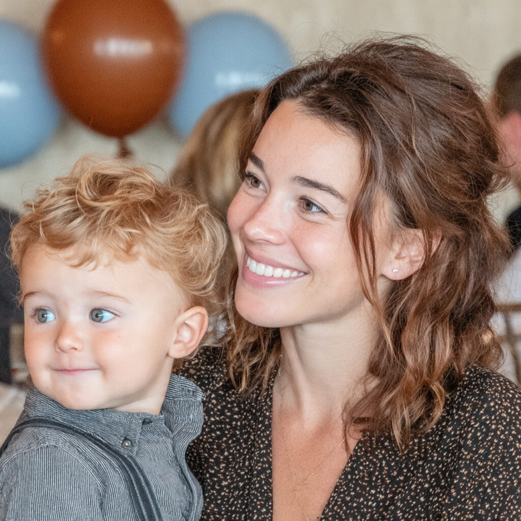 family friendly baby shower with older sibling participating