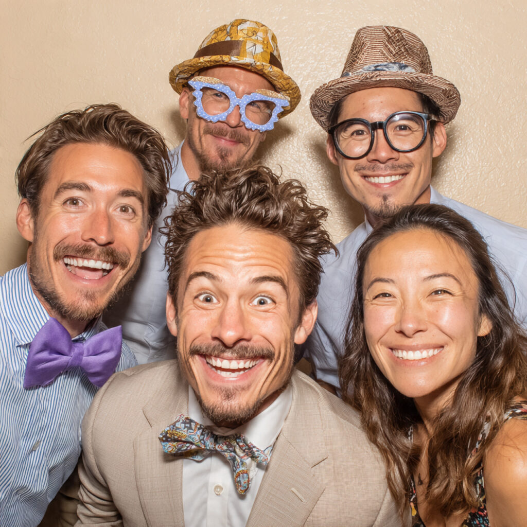 fun wedding photobooth costume corner themed props