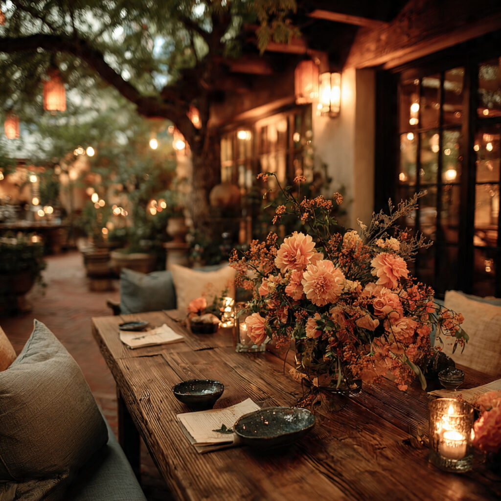 intimate micro wedding with small guest seating