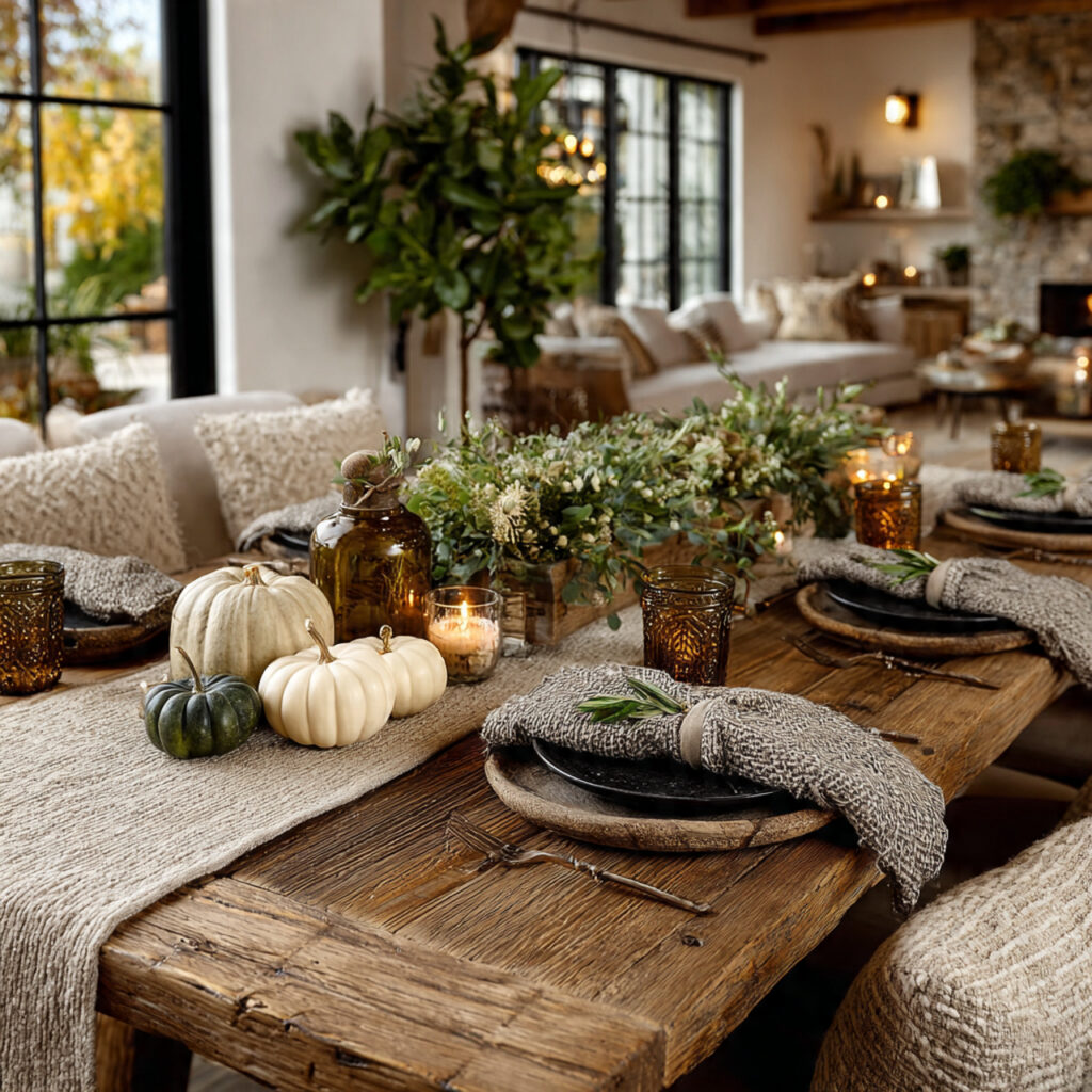long single thanksgiving dining table bringing all
