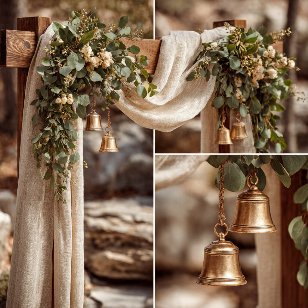 minimal fairy garden wedding decor with soft