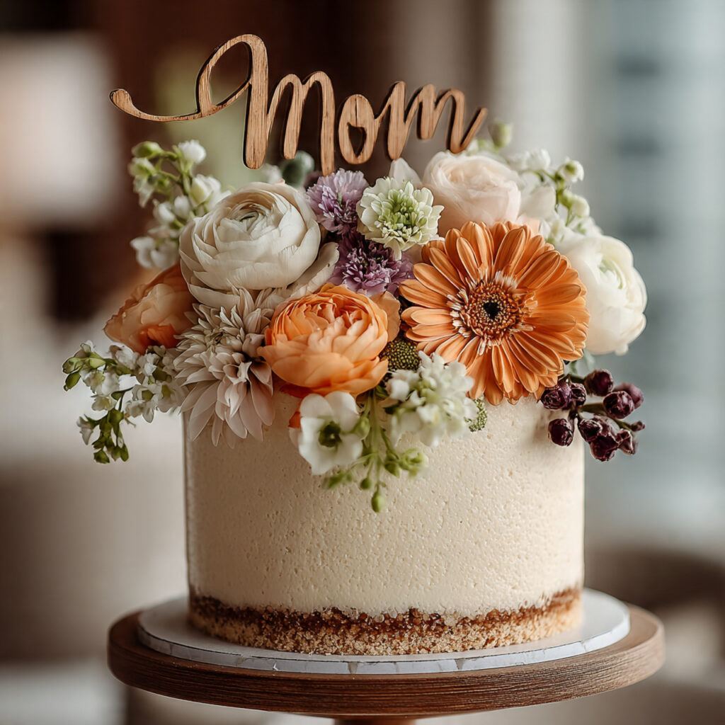 minimal wedding cake with bold custom statement