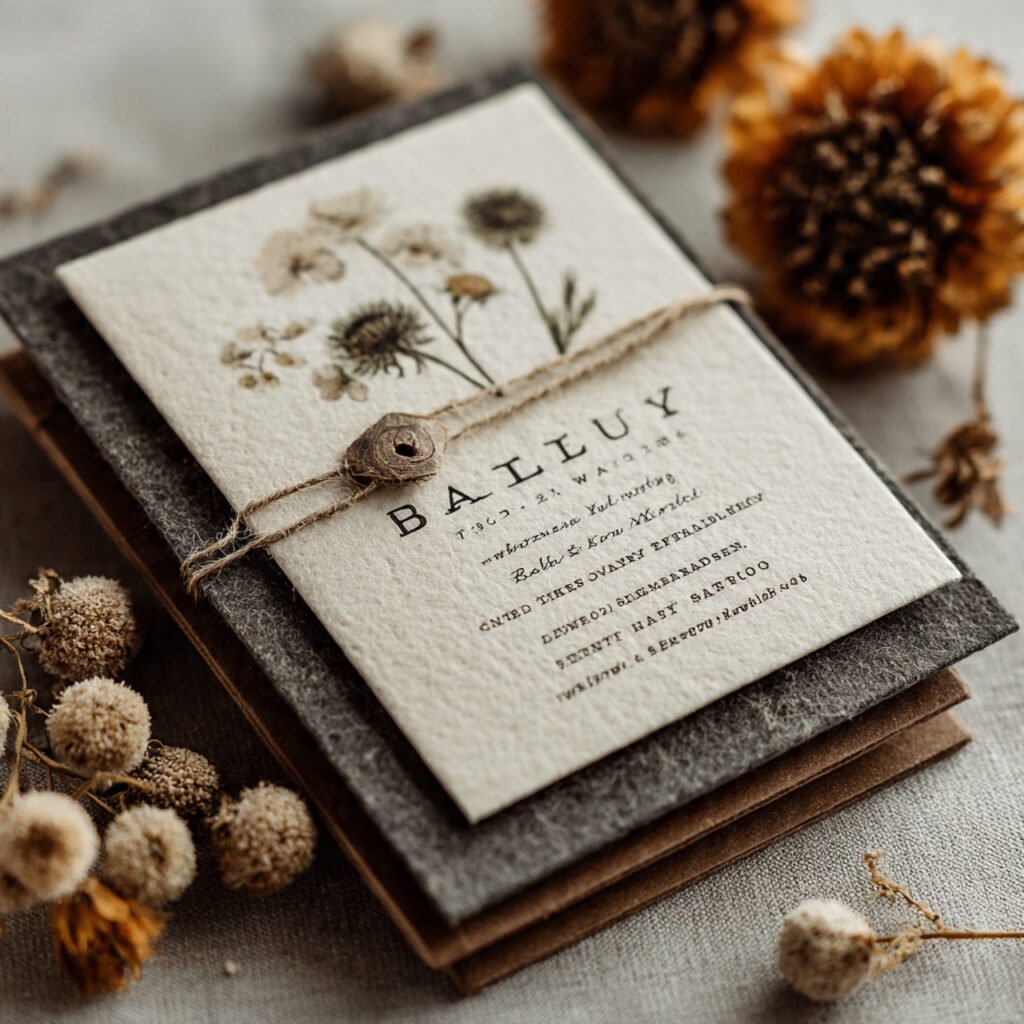 19 Vintage Wedding Invitations for Elegant and Classic Ceremonies 11 minimalist vintage wedding invitation in soft neutral