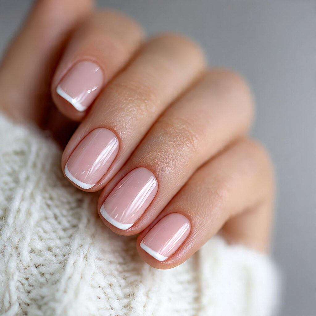 Barely-There French Tips