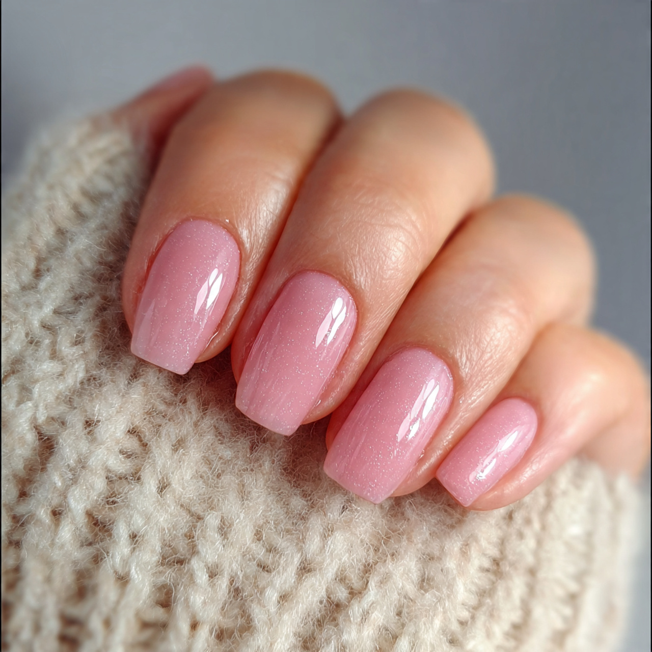 Natural Pink Builder Gel Nails