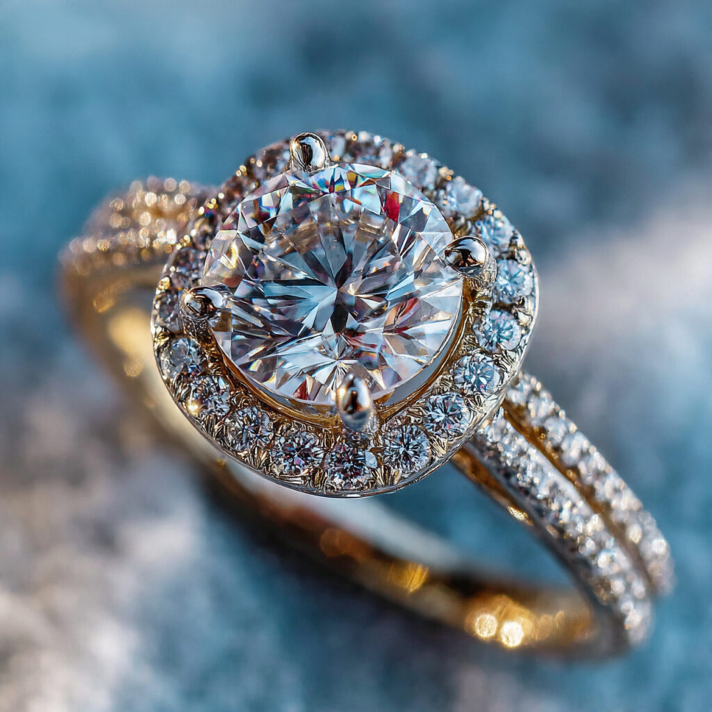 ornate engagement ring transformed into minimalist modern 1