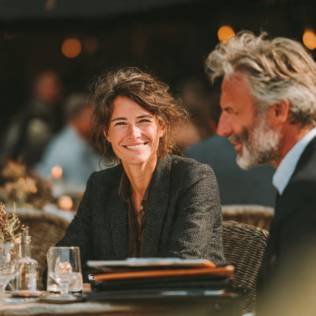 professional wedding planner meeting with a couple