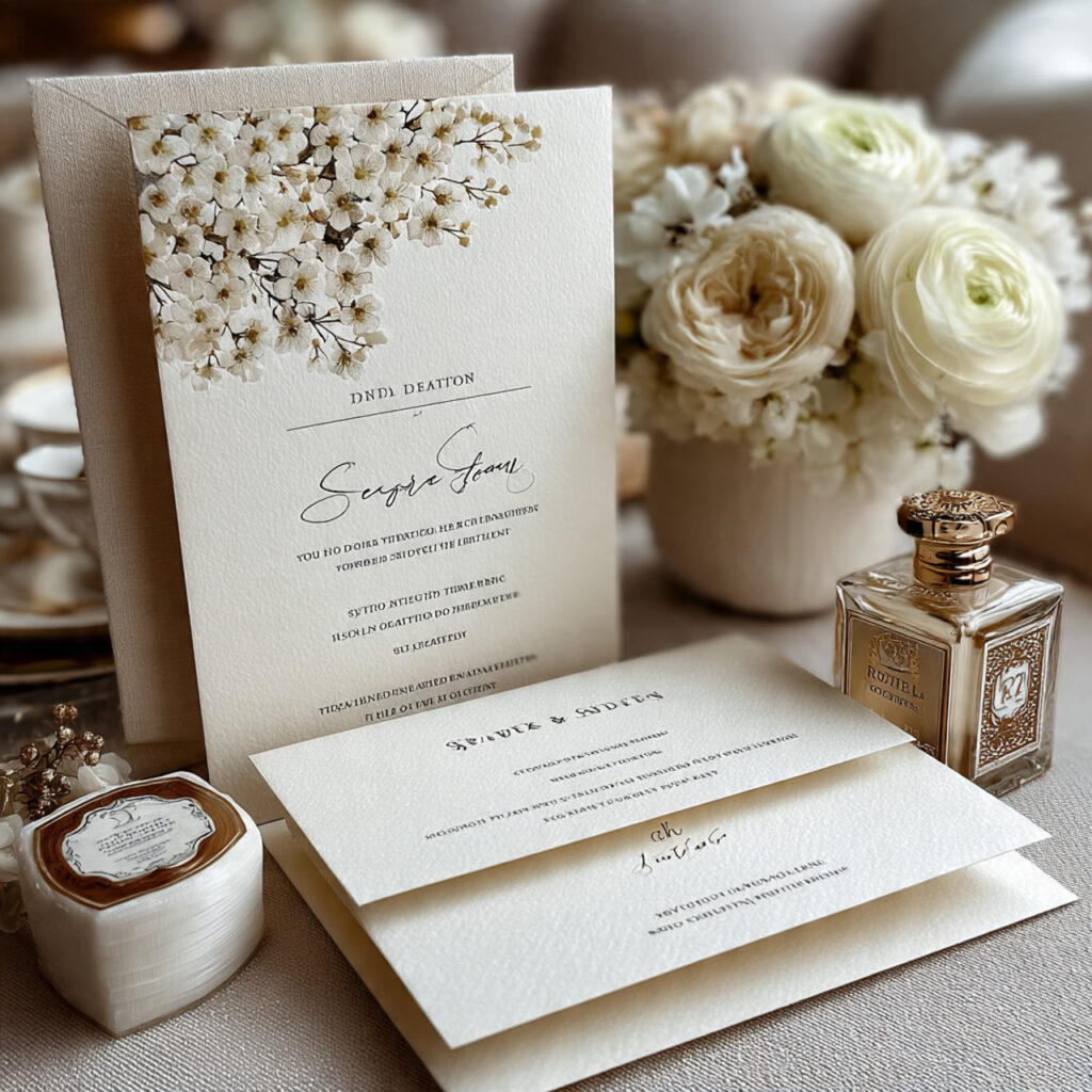 simple and elegant reception only wedding invitation understated