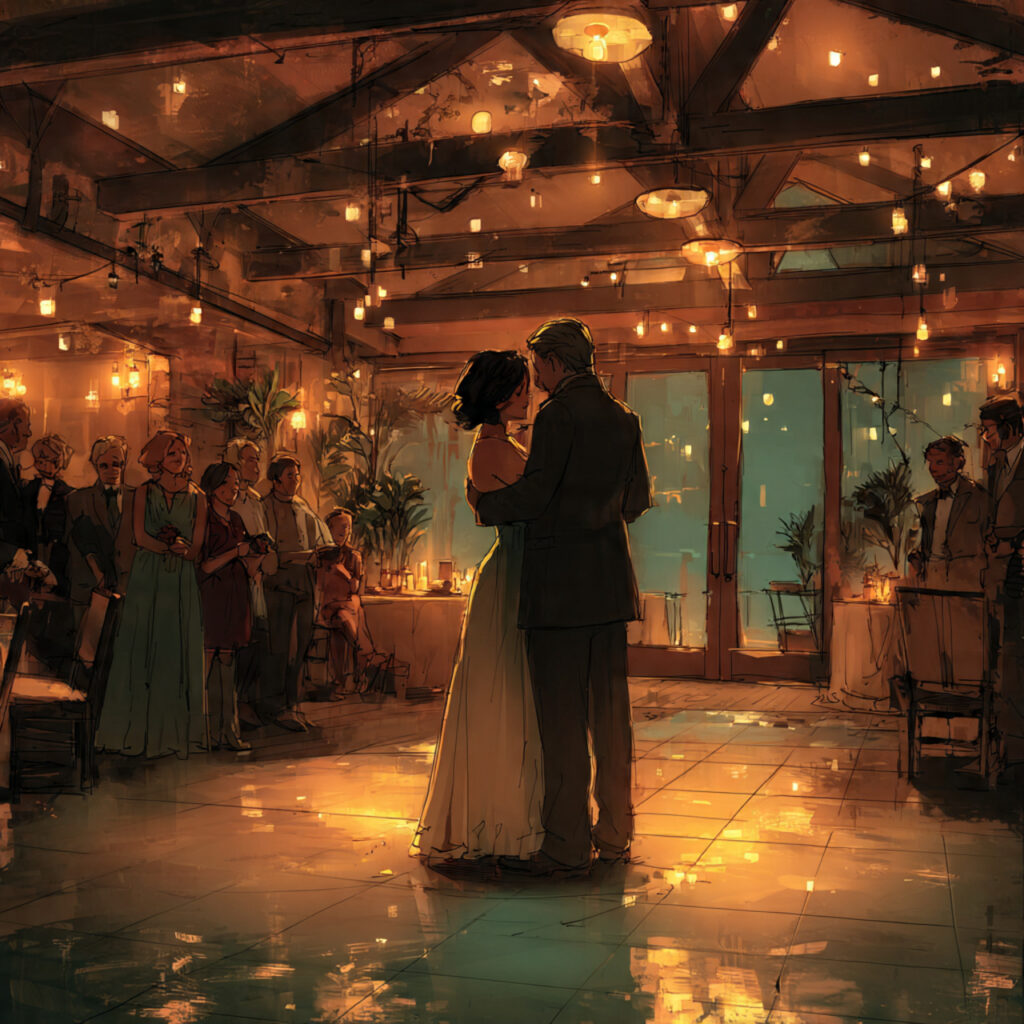 small wedding reception intimate dance floor close