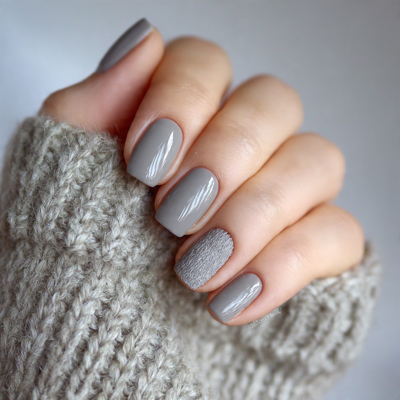 soft grey neutral nails stylize 220