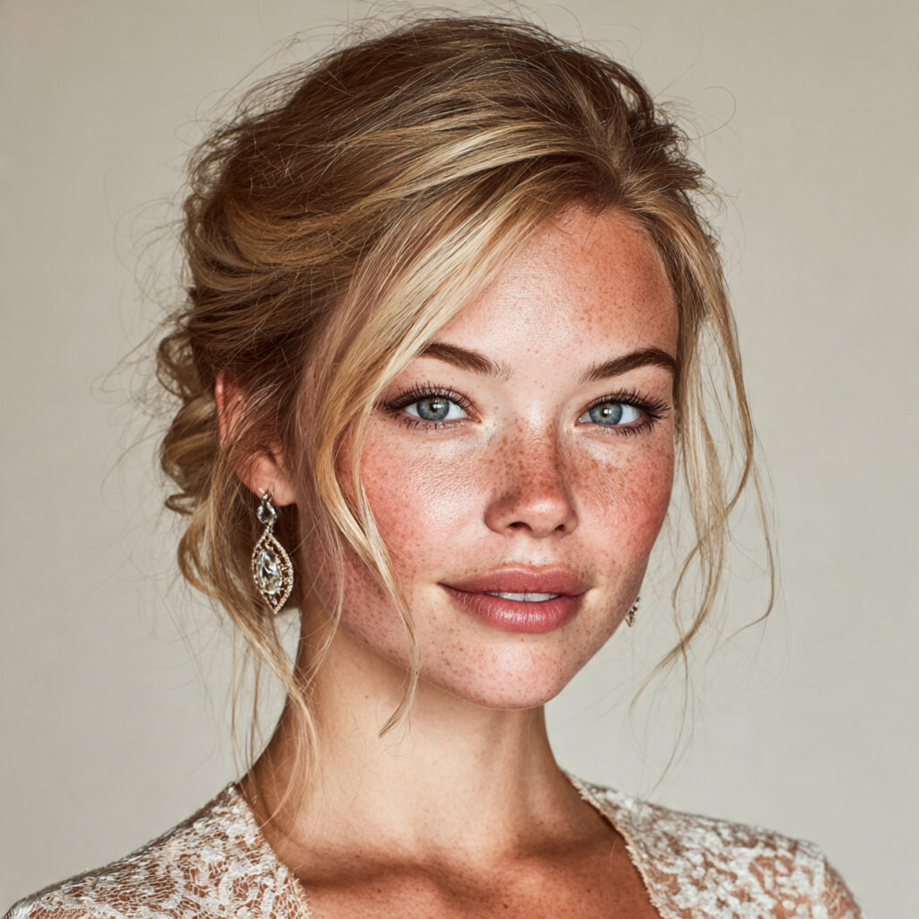 softly contoured bridal face natural shadow under