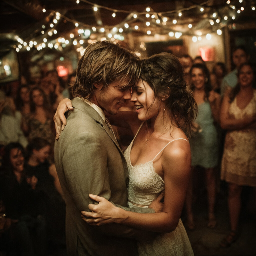 story driven wedding dance scene couple exchanging meaningful