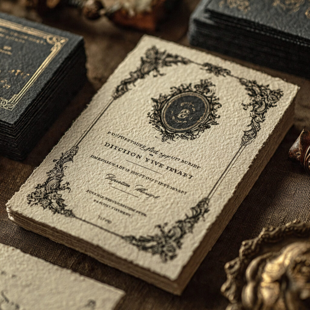 19 Vintage Wedding Invitations for Elegant and Classic Ceremonies 4 victorian style wedding invitation featuring ornate symmetrical border