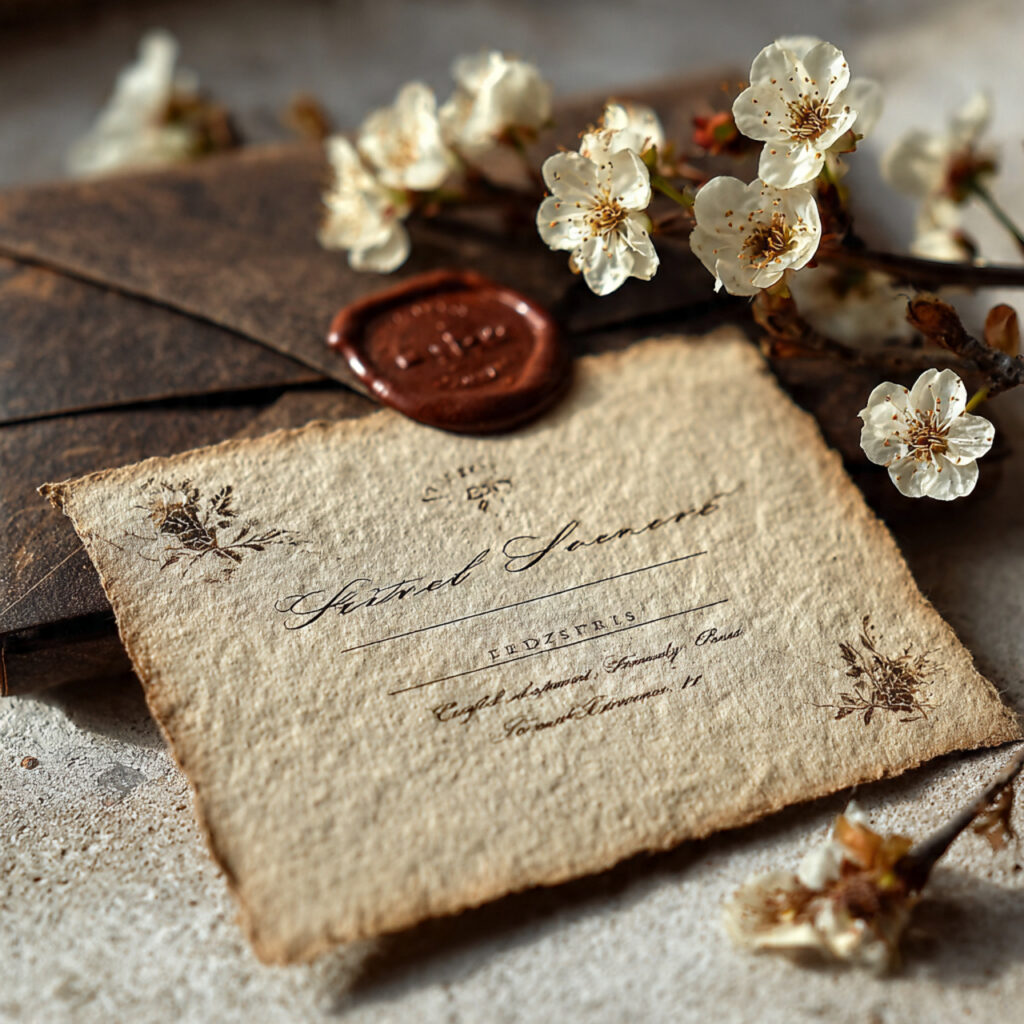 19 Vintage Wedding Invitations for Elegant and Classic Ceremonies 3 vintage parchment wedding invitation with warm aged