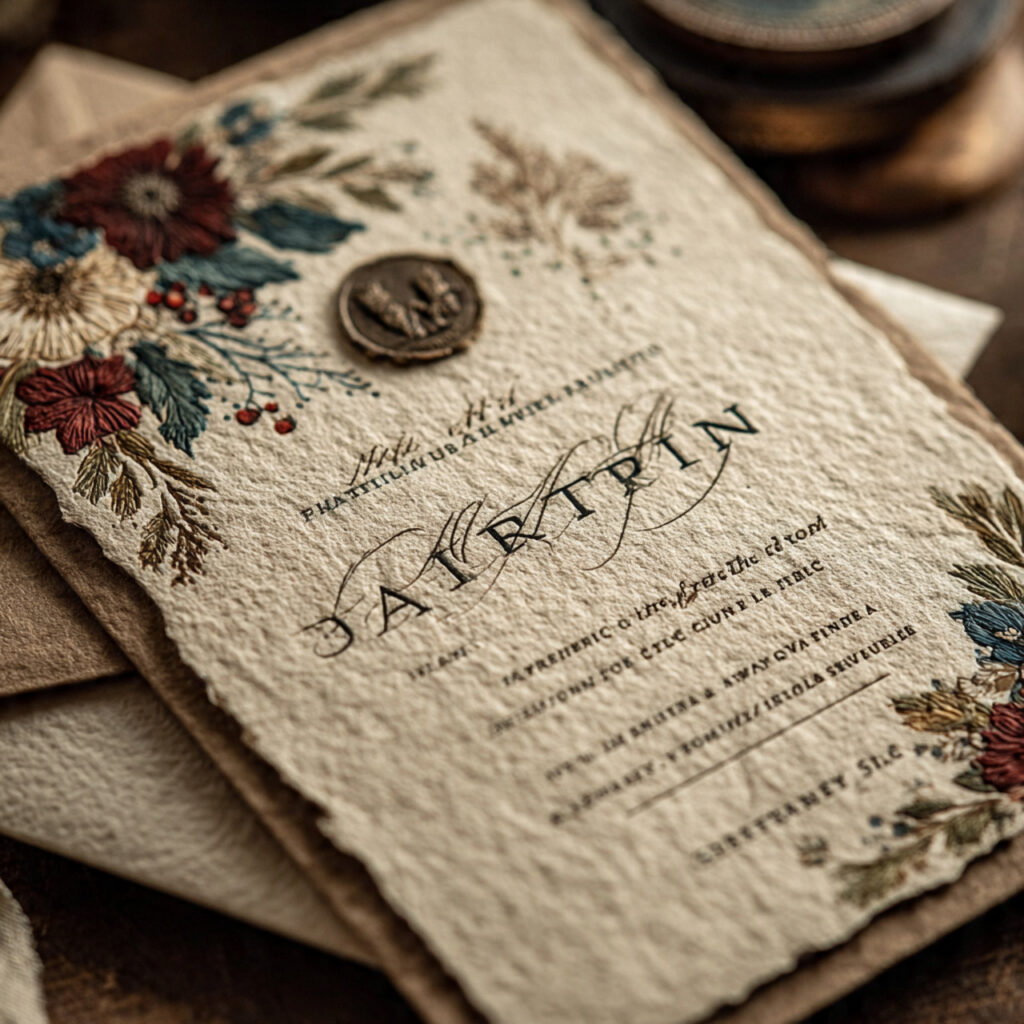 19 Vintage Wedding Invitations for Elegant and Classic Ceremonies 17 vintage wedding invitation printed with archival ink