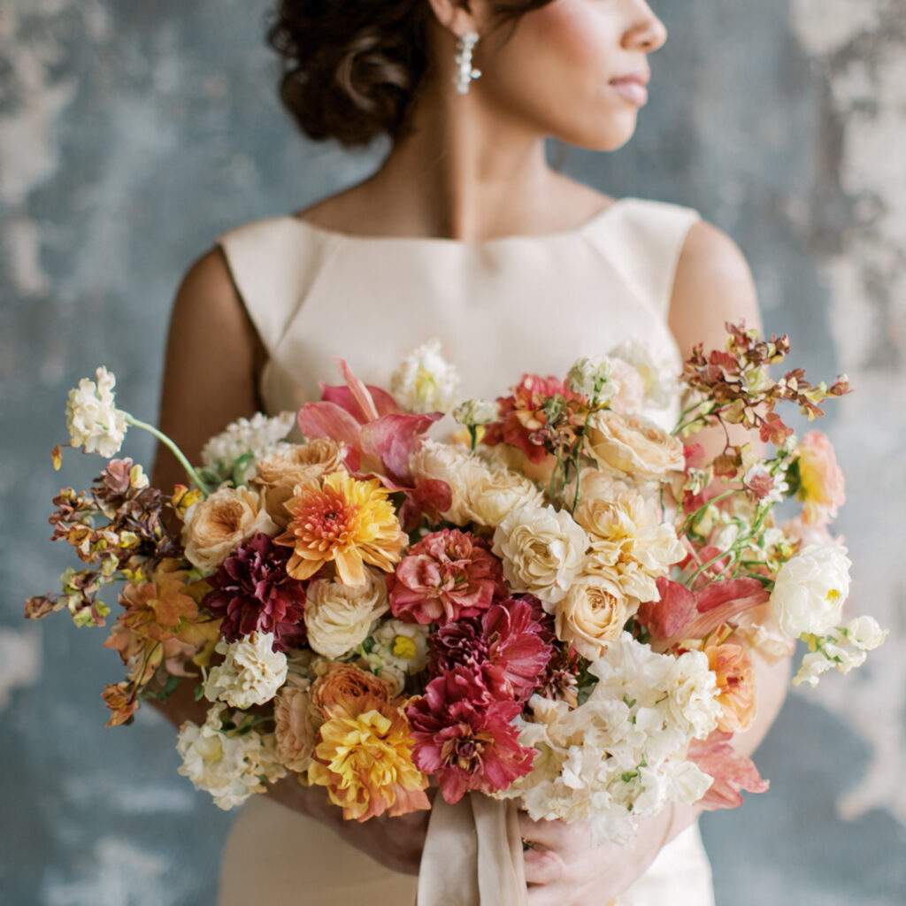 wedding floral design highlighting statement flowers bold