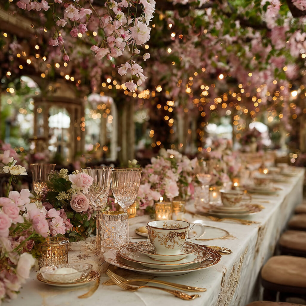 whimsical storybook wedding with fairy lights creative