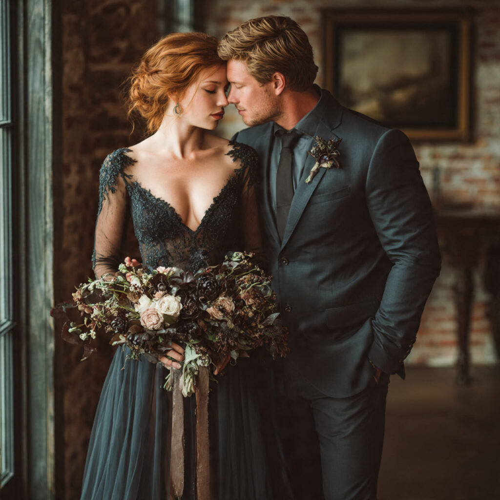 winter wedding attire for december ceremony bride