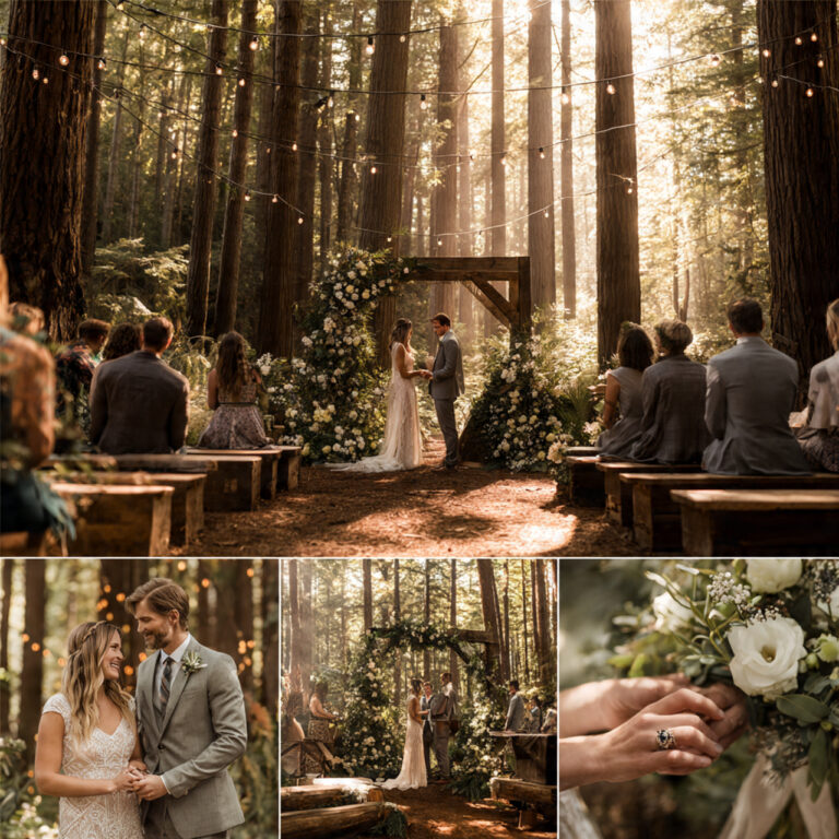 forest wedding ceremony
