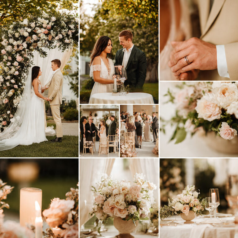 small intimate wedding ceremony