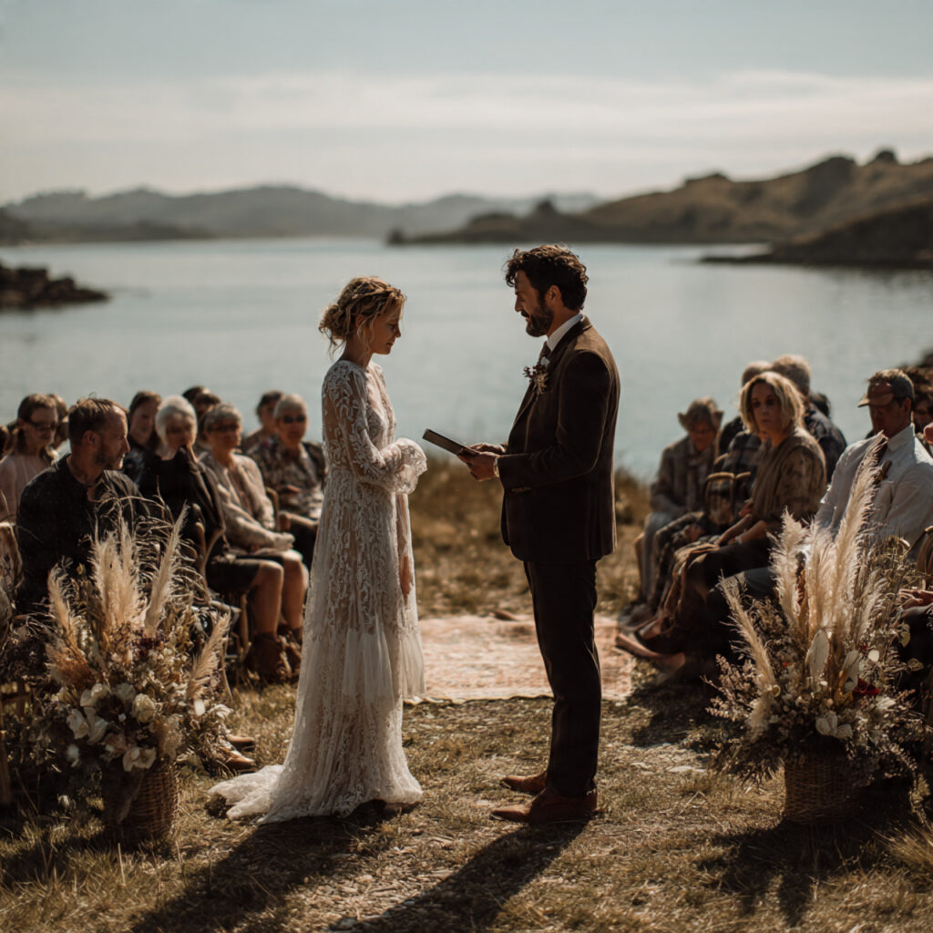 elopement style wedding with few guests scenic qui