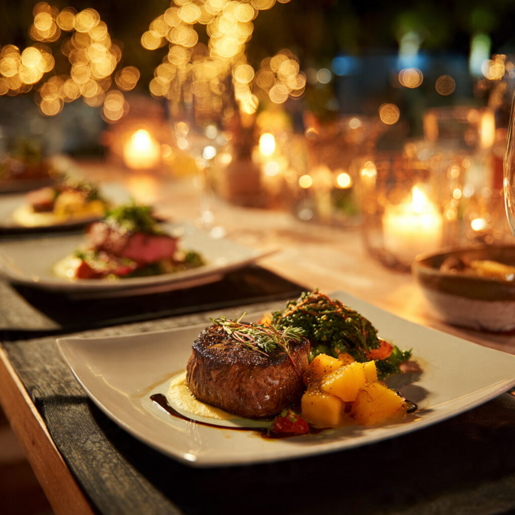 intimate wedding food experience with beautifully